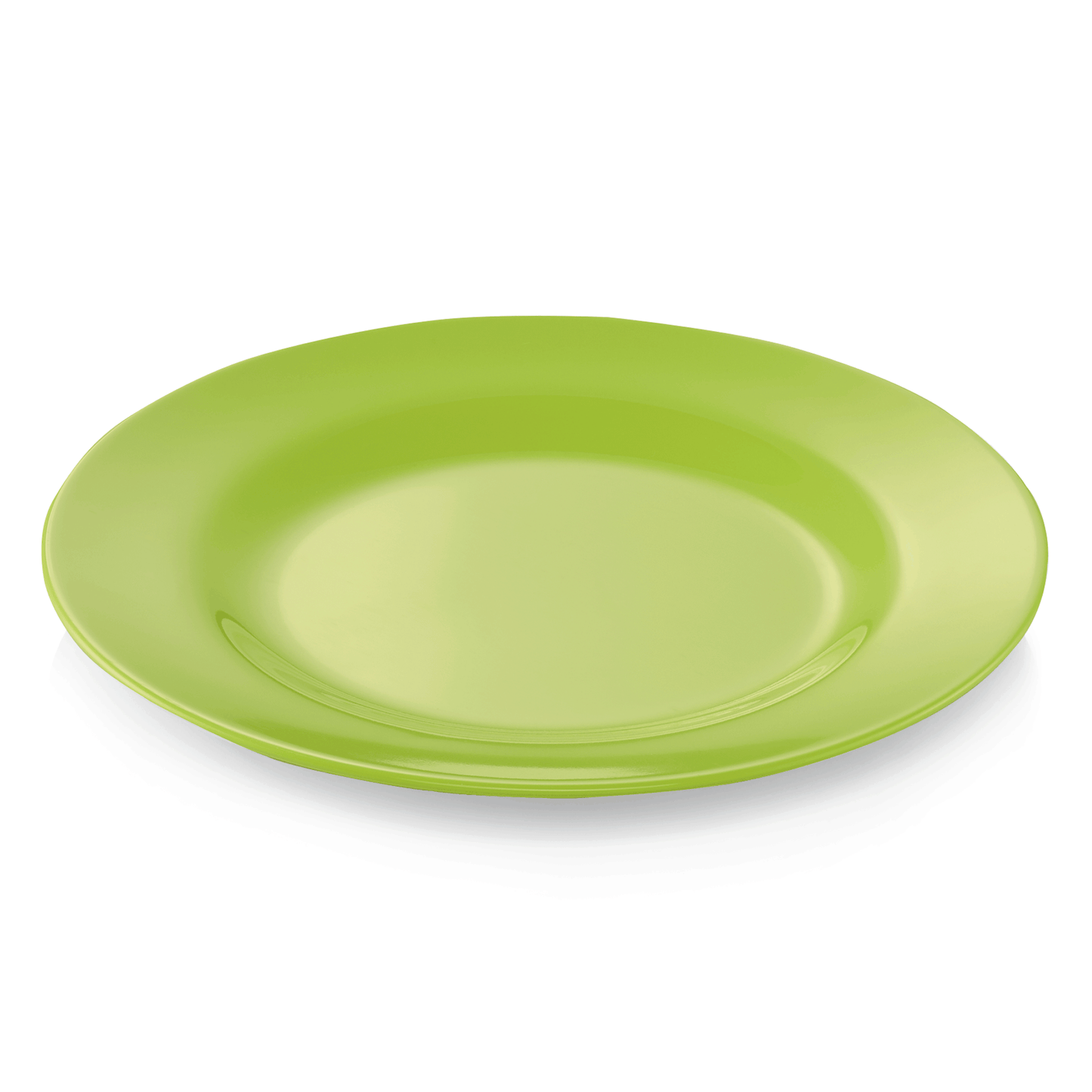 Teller Set, flach, Ø 20 cm, grün, Set á 12 Stück, Melamin  