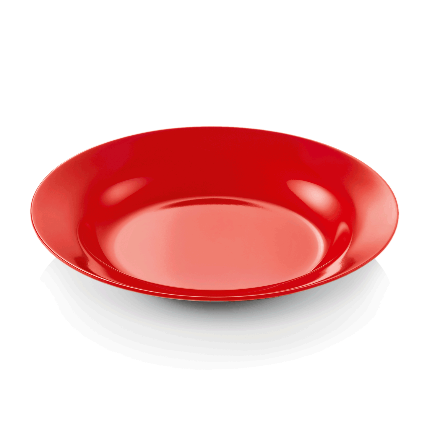 Teller Set, tief, Ø 20 cm, rot, Set á 12 Stück, Melamin  