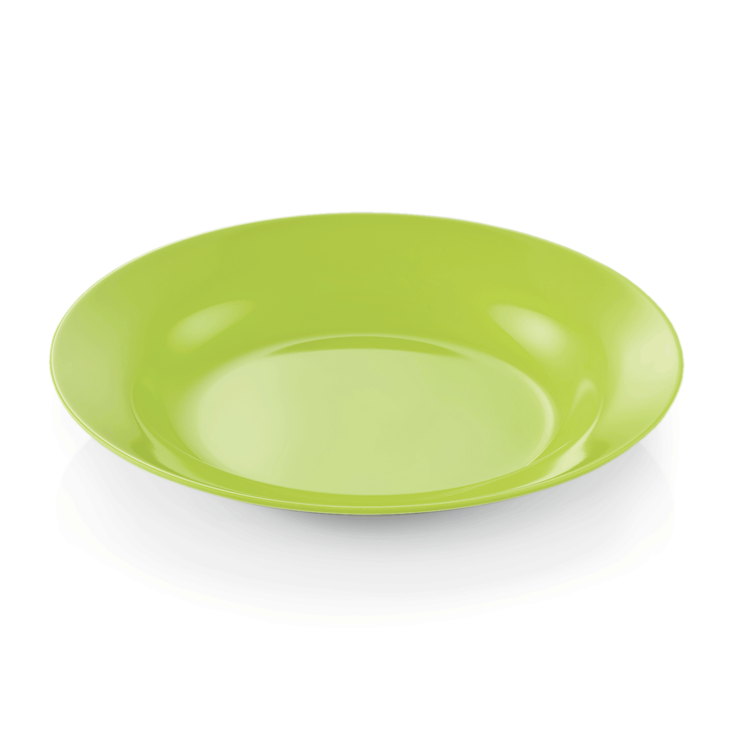 Teller Set, tief, Ø 20 cm, grün, Set á 12 Stück, Melamin  