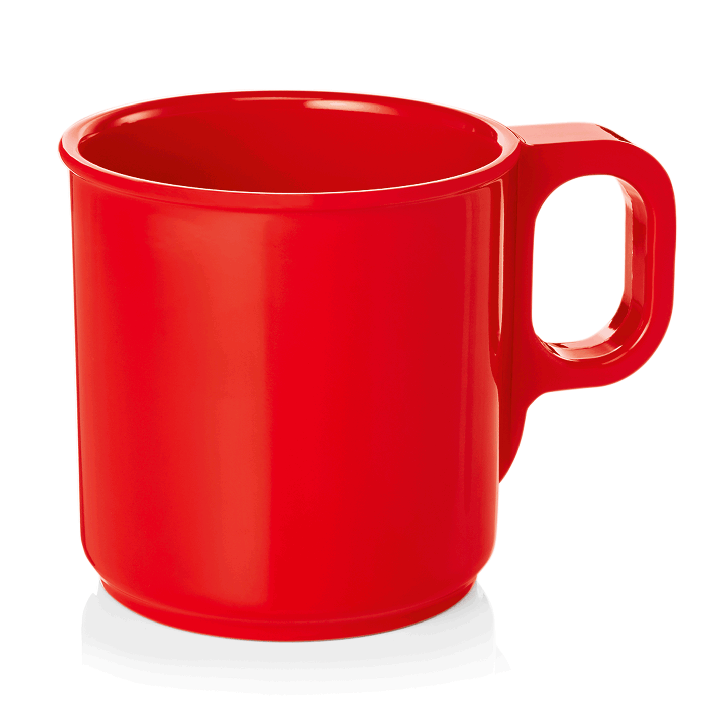 Becher Set, 250 ml, rot, Set á 12 Stück, Melamin  
