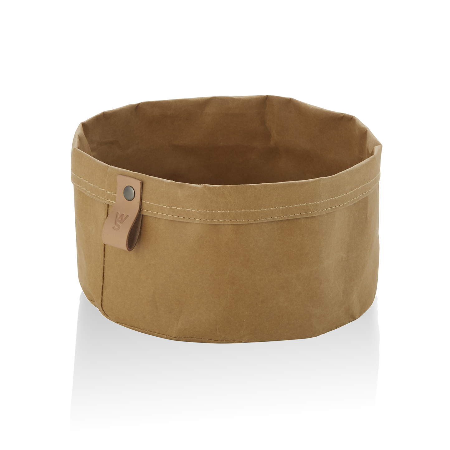 Brottasche Craft & Crumble, Ø 20 cm, Höhe 13 cm, khaki, Kraft Paper 