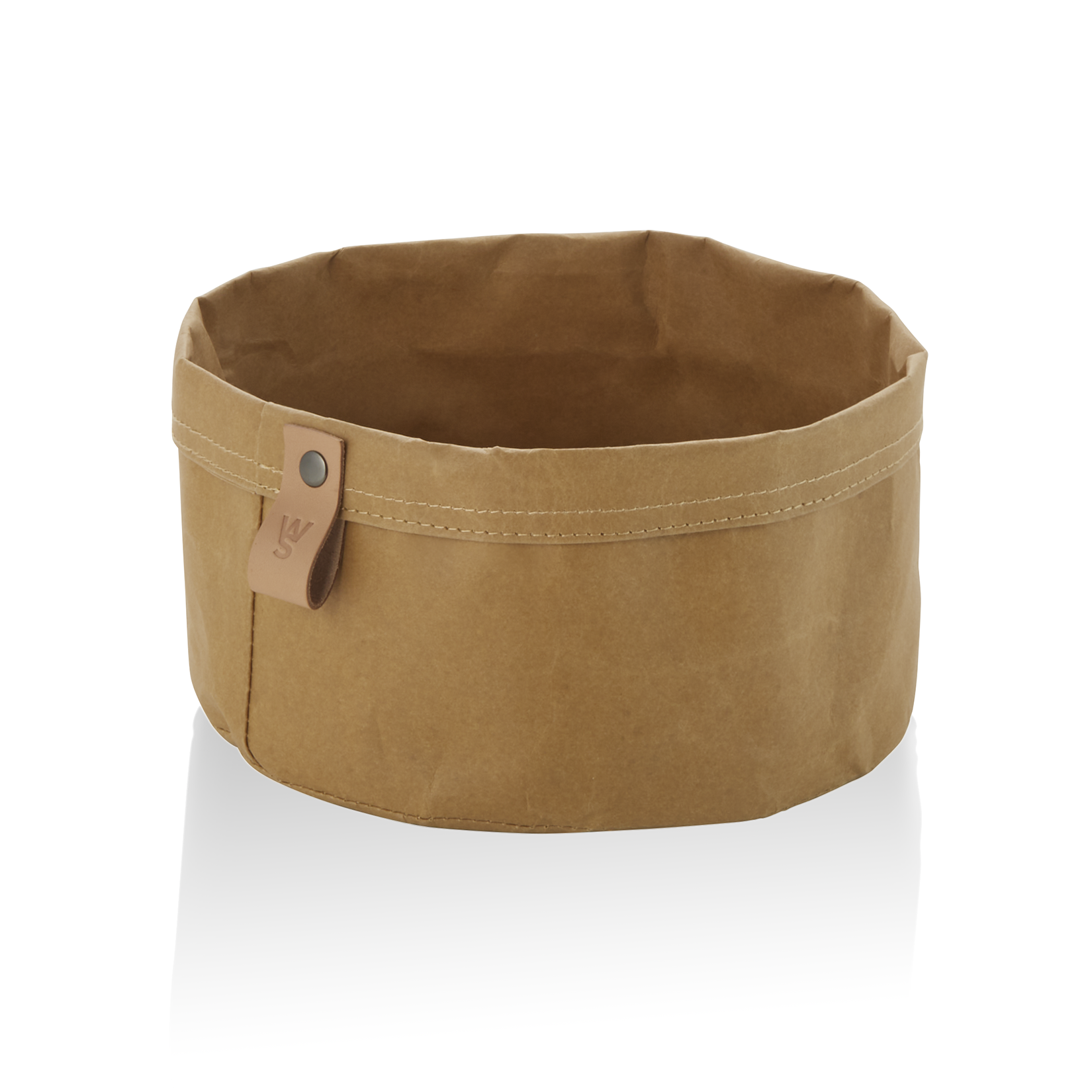 Brottasche Craft & Crumble, Ø 20 cm, Höhe 13 cm, khaki, Kraft Paper 