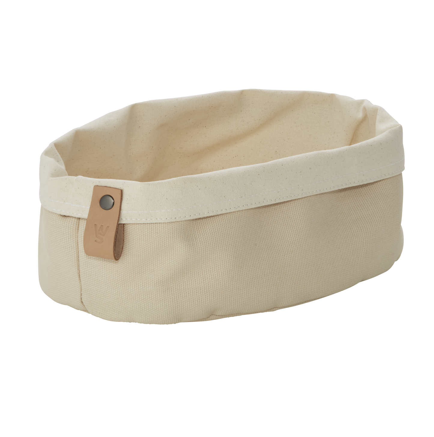 Brottasche Flip Cotton, 25 x 18 x 12 cm, cream, Canvas 