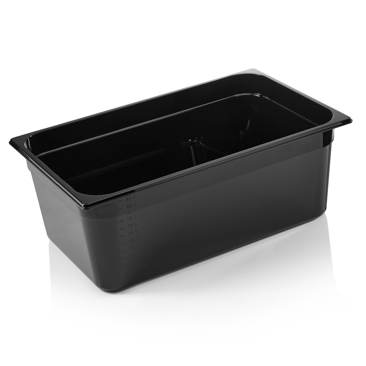 GN Behälter 1/1 GN 96 Black, 200 mm, schwarz, Polycarbonat 