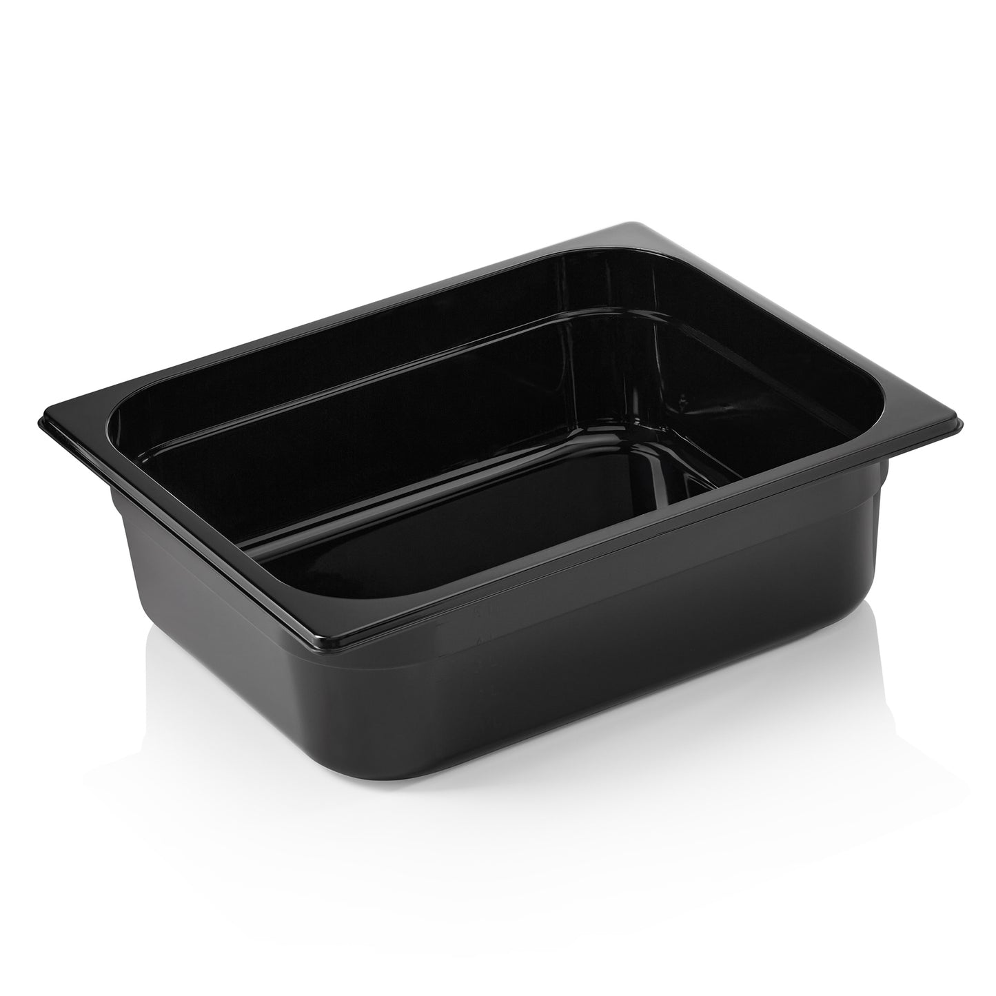 GN Behälter 1/2 GN 96 Black, 100 mm, schwarz, Polycarbonat 
