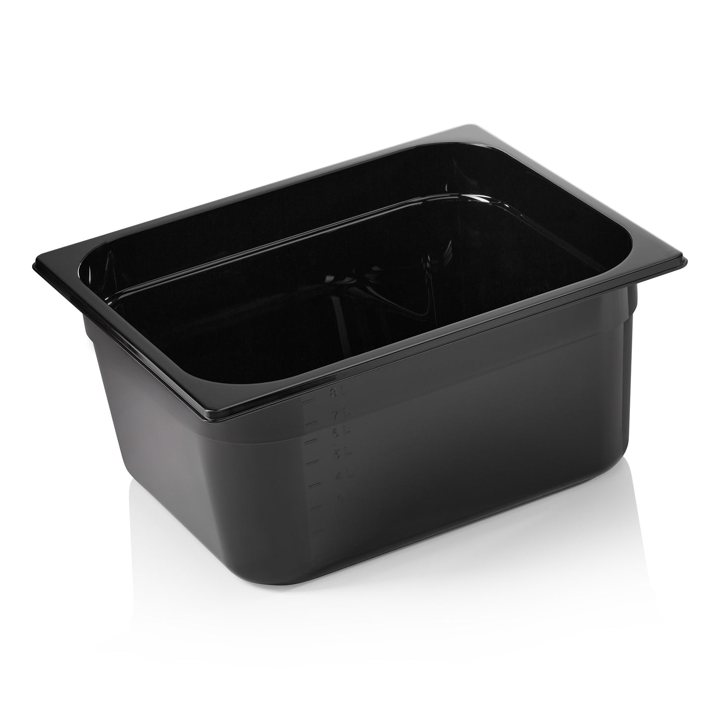 GN Behälter 1/2 GN 96 Black, 150 mm, schwarz, Polycarbonat 