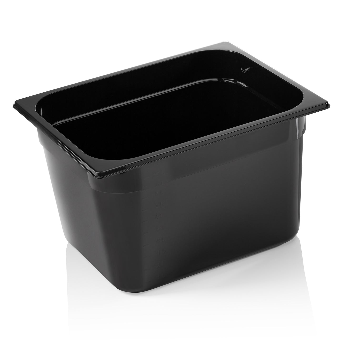 GN Behälter 1/2 GN 96 Black, 200 mm, schwarz, Polycarbonat 