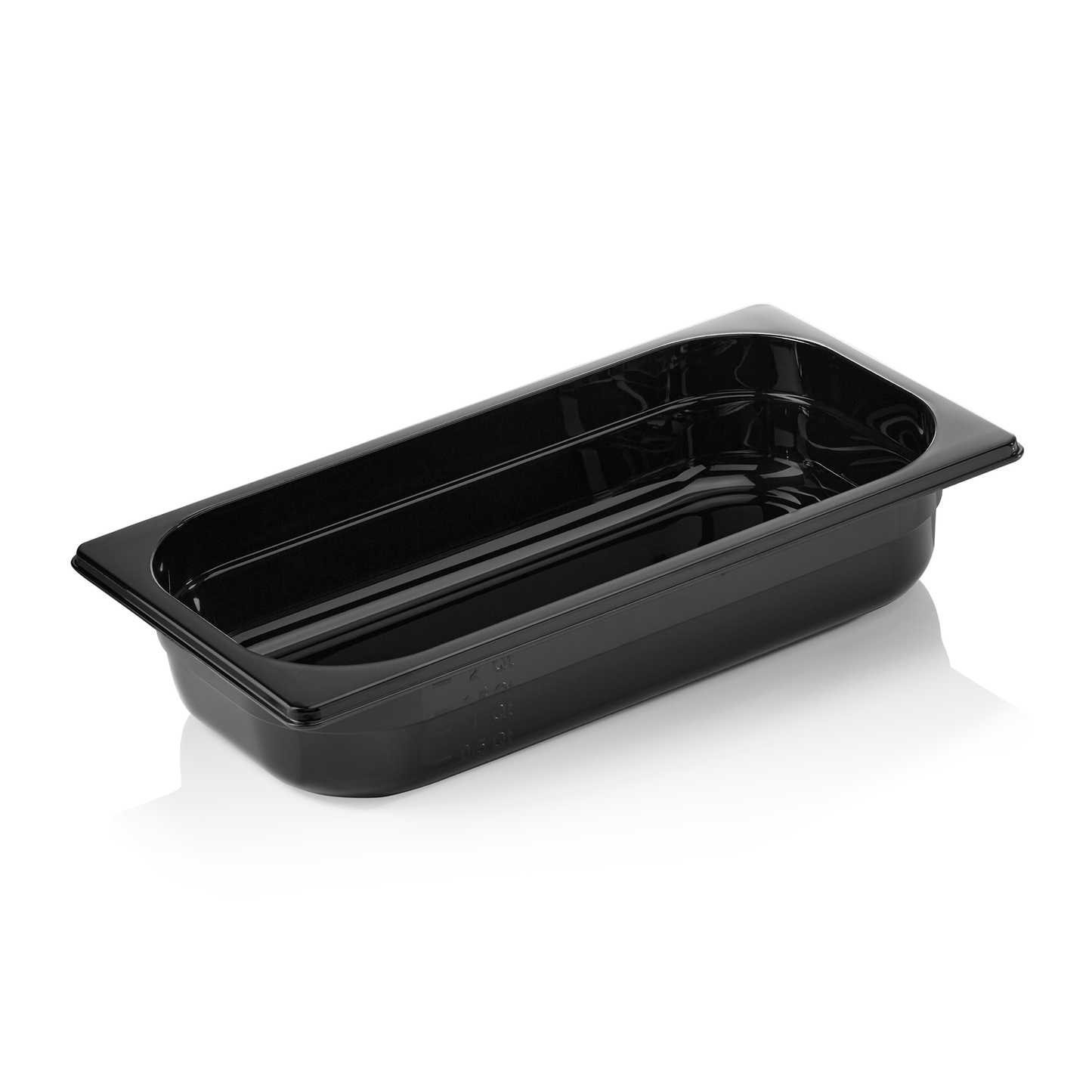GN Behälter 1/3 GN 96 Black, 65 mm, schwarz, Polycarbonat 