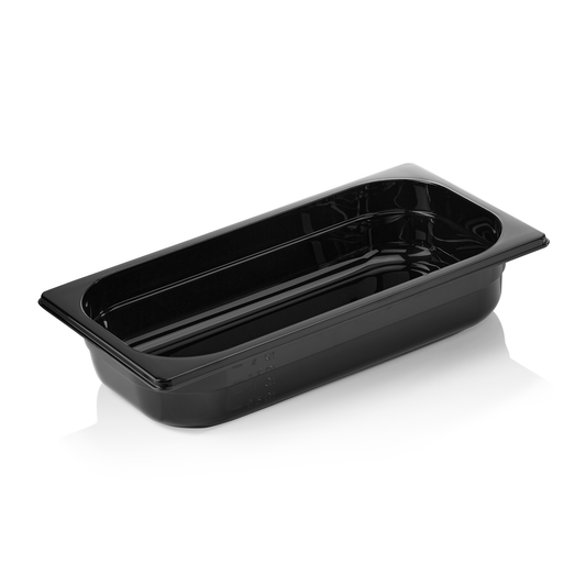 GN Behälter 1/3 GN 96 Black, 65 mm, schwarz, Polycarbonat 