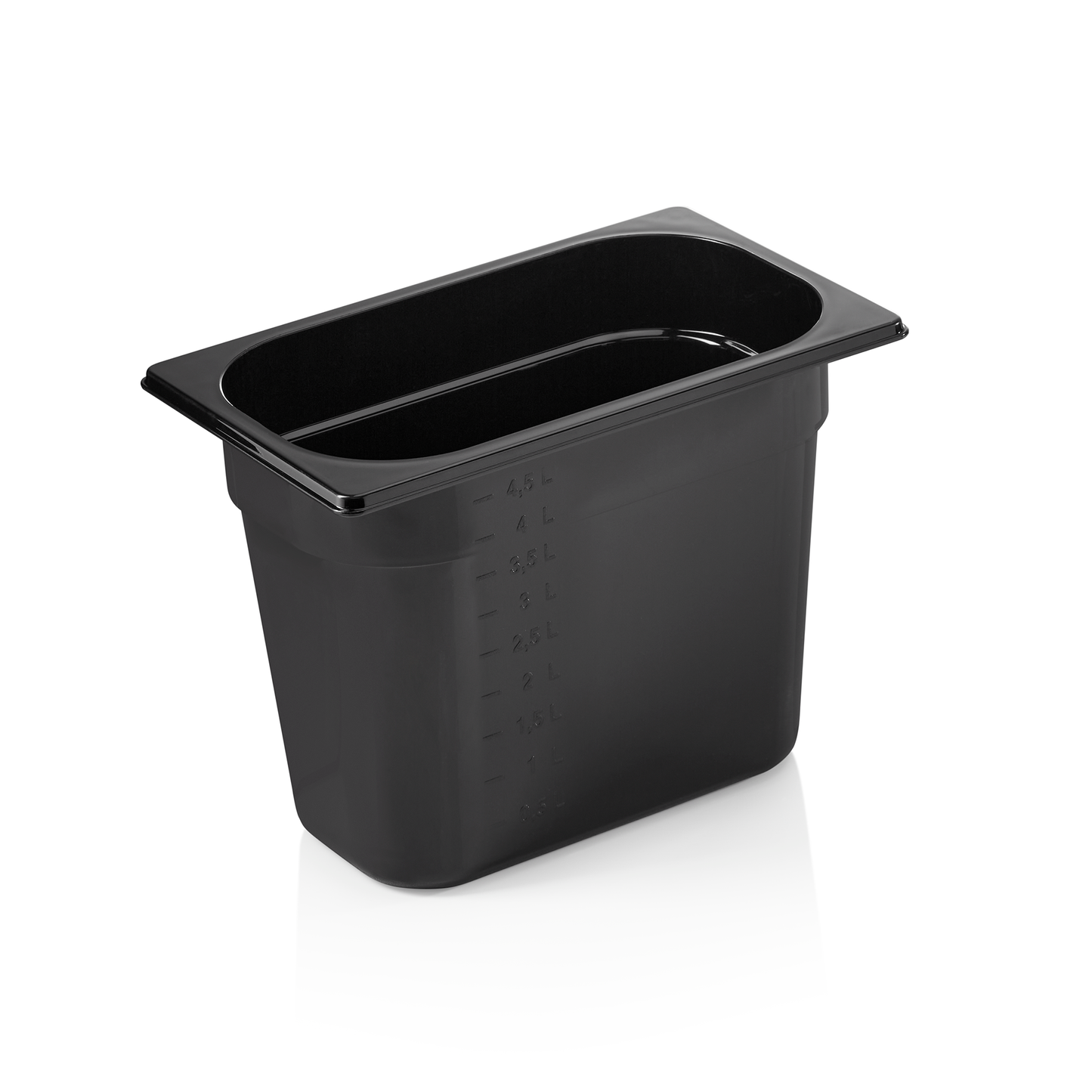 GN Behälter 1/4 GN 96 Black, 200 mm, schwarz, Polycarbonat 