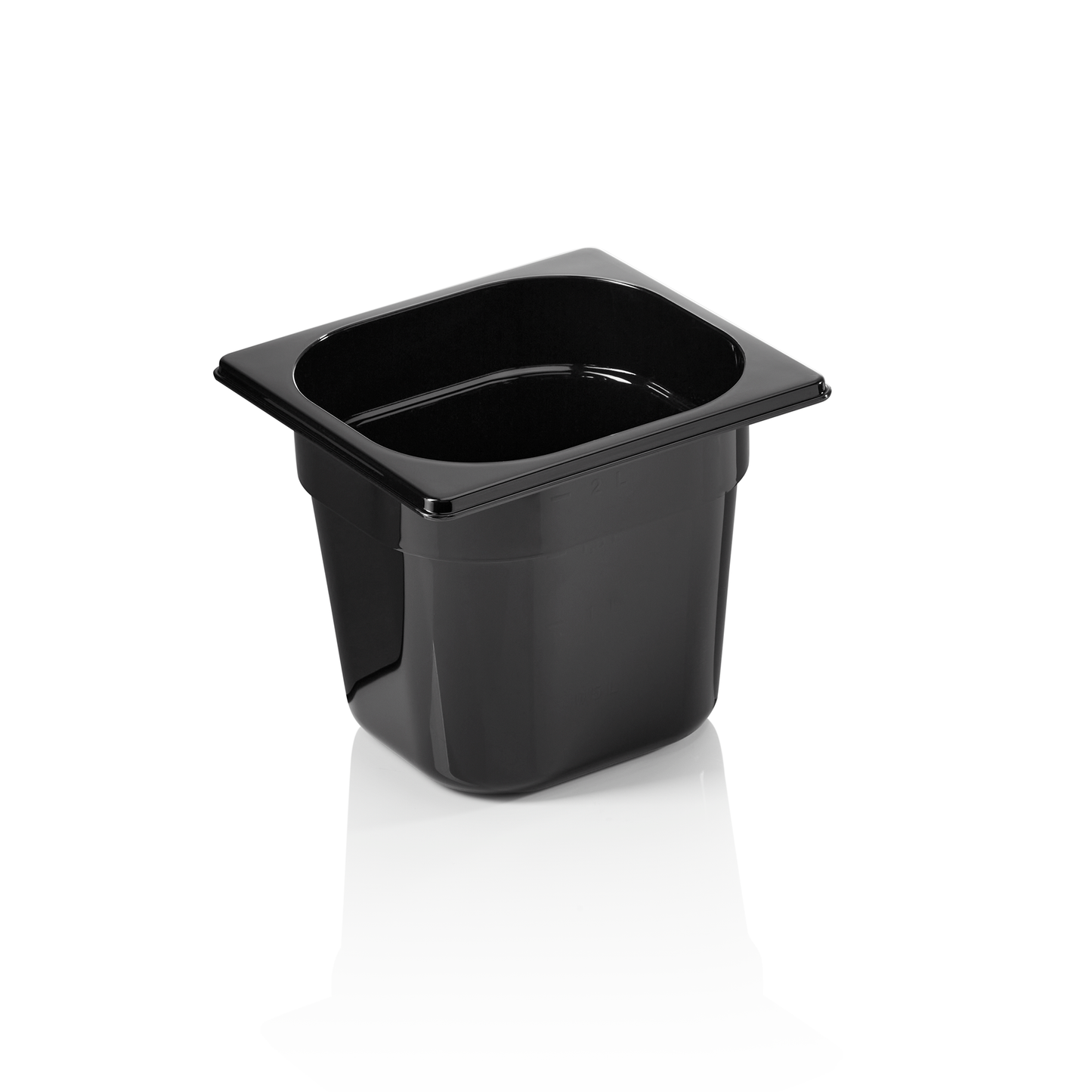 GN Behälter 1/6 GN 96 Black, 150 mm, schwarz, Polycarbonat 