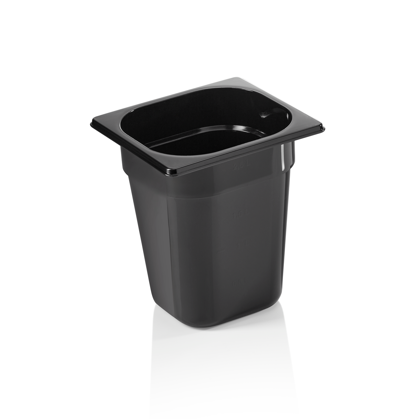 GN Behälter 1/6 GN 96 Black, 200 mm, schwarz, Polycarbonat 