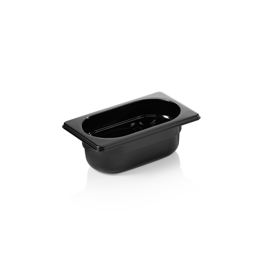 GN Behälter 1/9 GN 96 Black, 65 mm, schwarz, Polycarbonat 