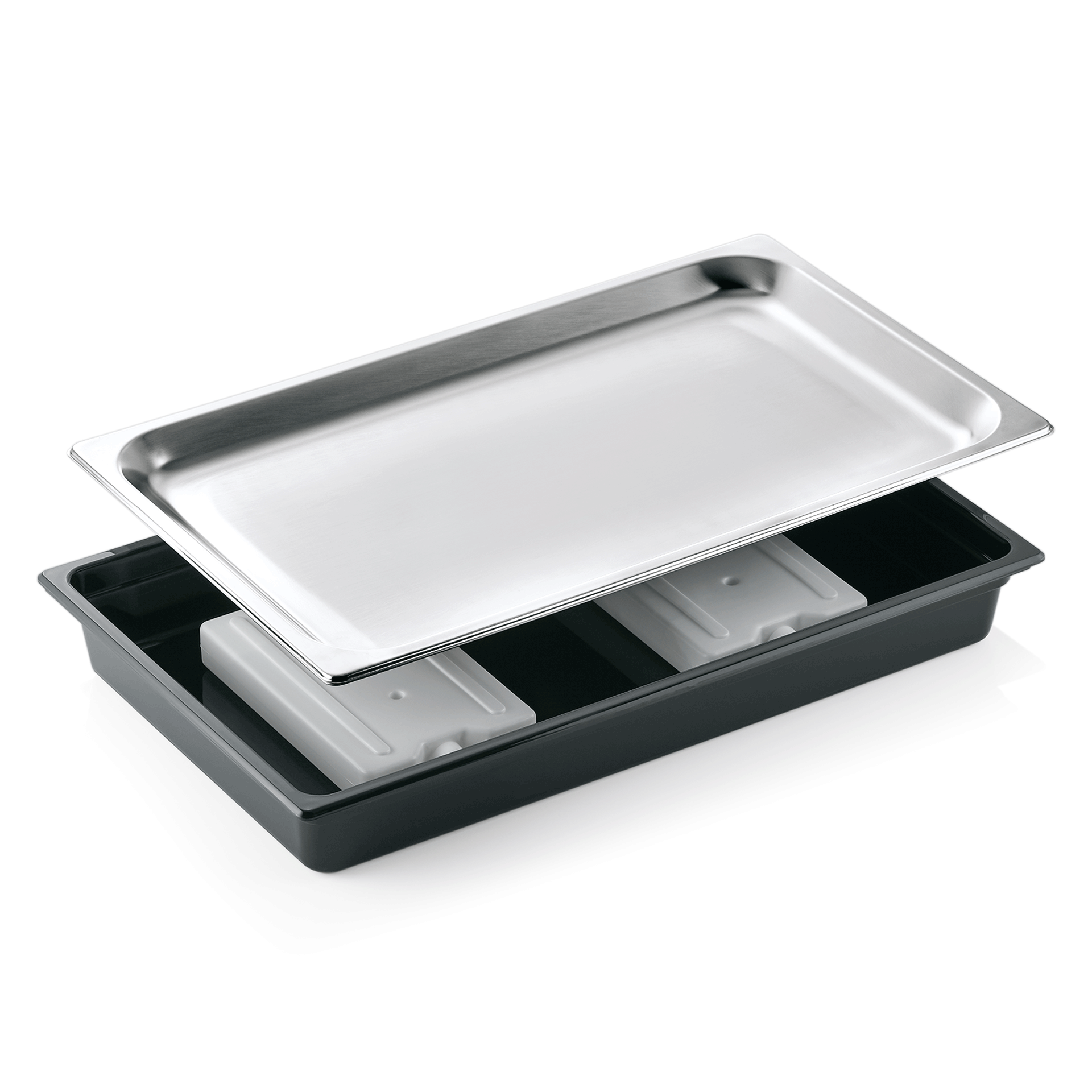 Kühlschale GN 1/1, Chromnickelstahl, Polycarbonat 