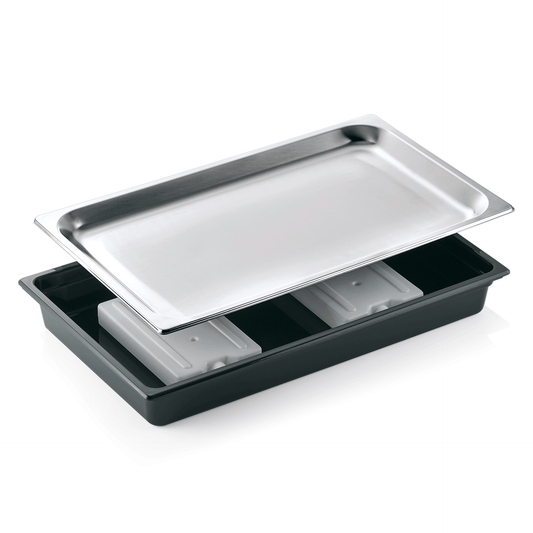 Kühlschale GN 1/1, Chromnickelstahl, Polycarbonat 