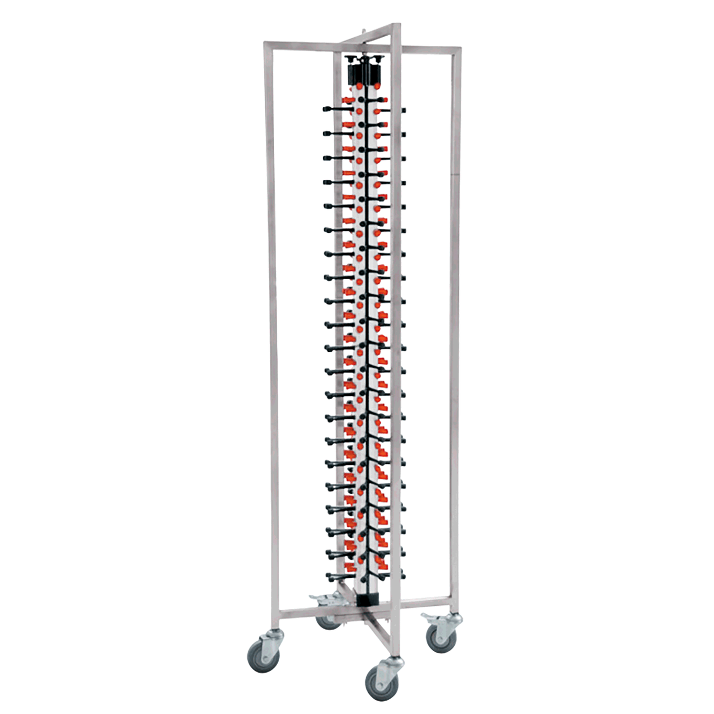 Tellerstapelsystem für 84 Teller, 65 x 59 x 188 cm, Aluminium, Stahl, ABS 