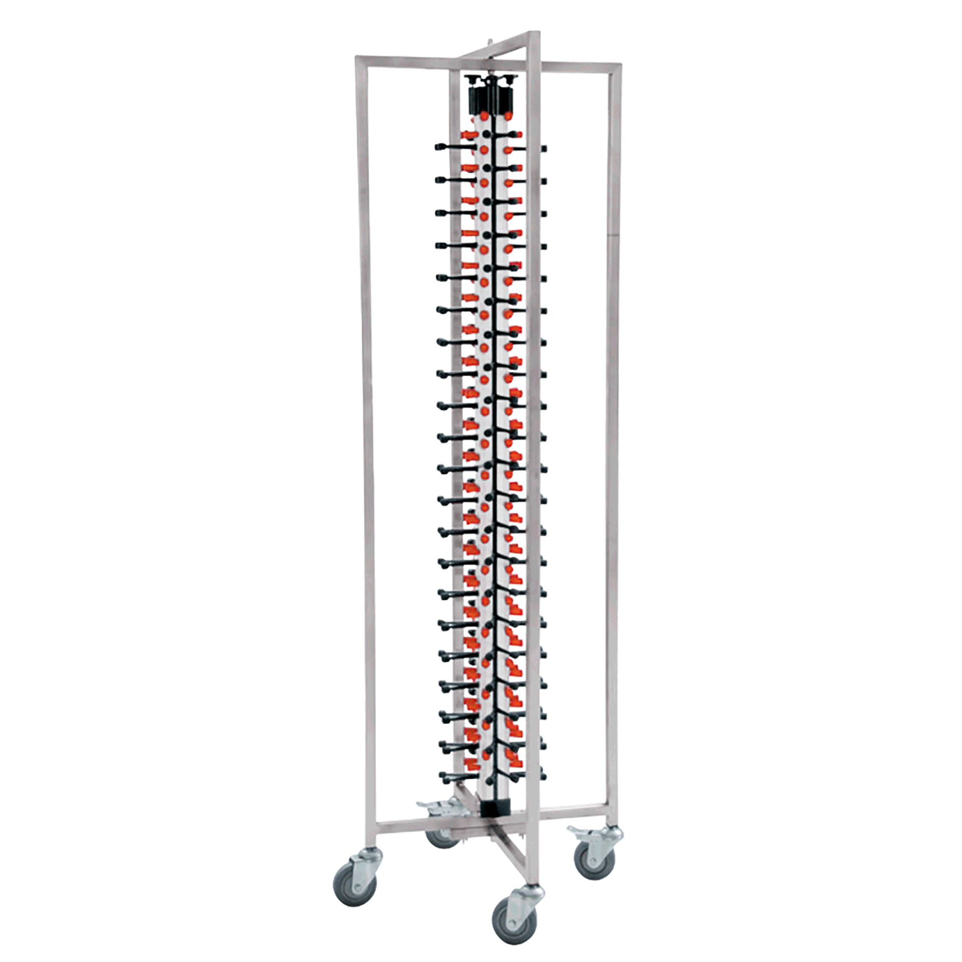 Tellerstapelsystem für 84 Teller, 65 x 59 x 188 cm, Aluminium, Stahl, ABS 