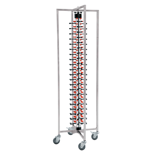 Tellerstapelsystem für 84 Teller, 65 x 59 x 188 cm, Aluminium, Stahl, ABS 