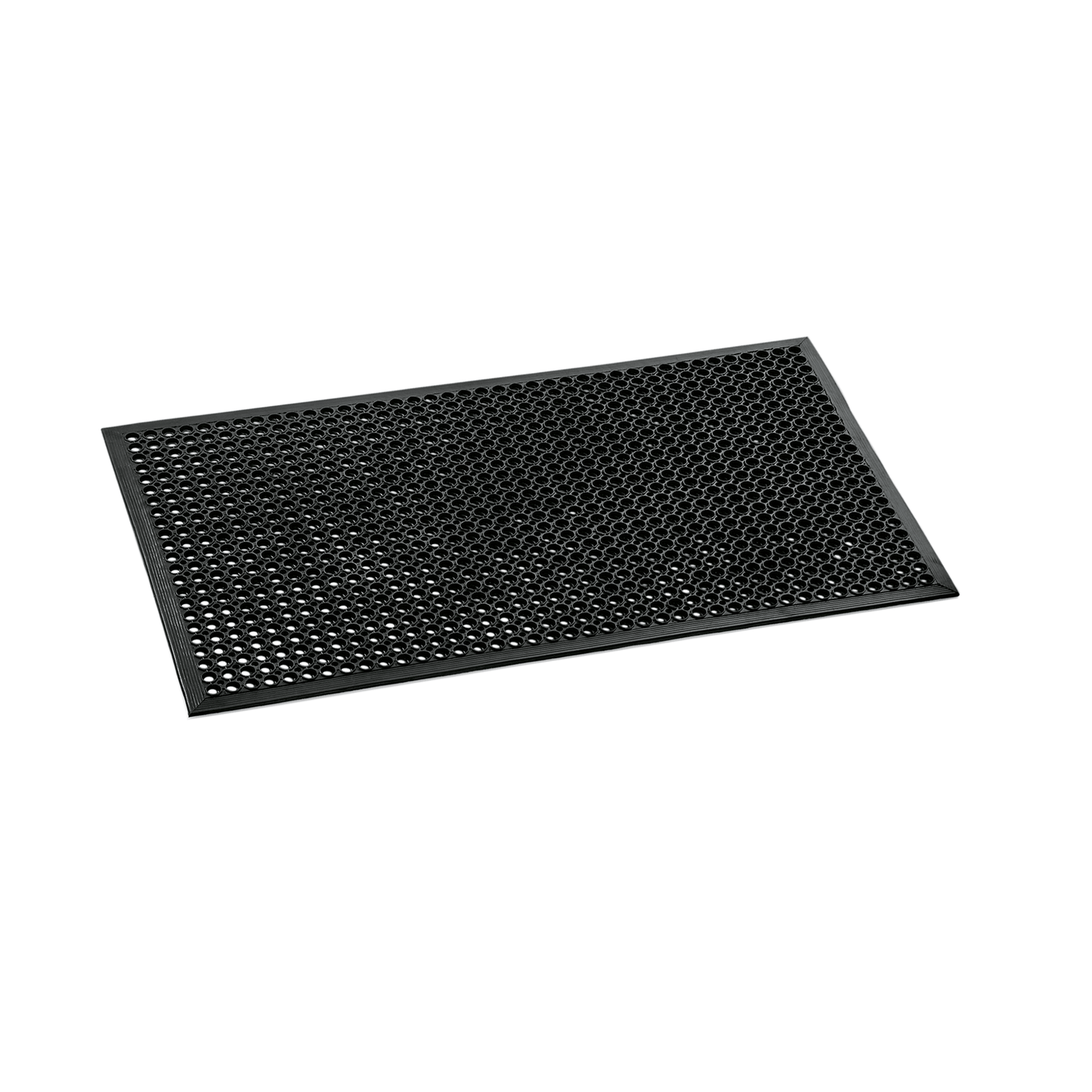Fußbodenmatte, 152 x 90 x 1 cm, schwarz, Rubber  