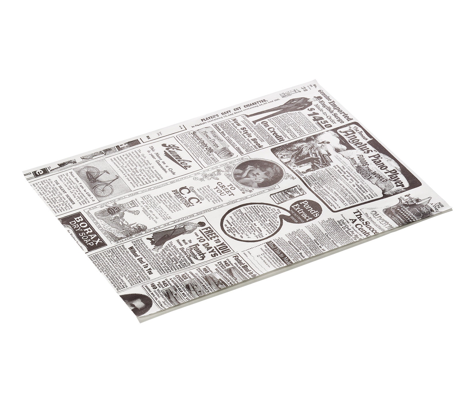 Burgerpapier Times White Set WRAP & GO, 25 x 20 cm, Set á 1000 Stück, Fettpapier 