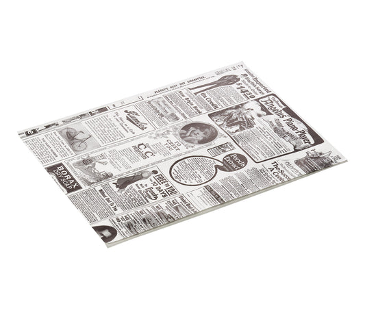 Burgerpapier Times White Set WRAP & GO, 25 x 20 cm, Set á 1000 Stück, Fettpapier 