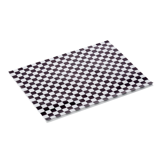 Burgerpapier Schwarz Weiss Set WRAP & GO, 25 x 20, Set á 1000 Stück, Fettpapier 