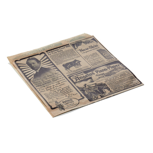 Takeawaytüte Times Brown Set WRAP & GO, 13 x 14 cm, Set á 1000 Stück, 2-seitig geöffnet, Fettpapier 
