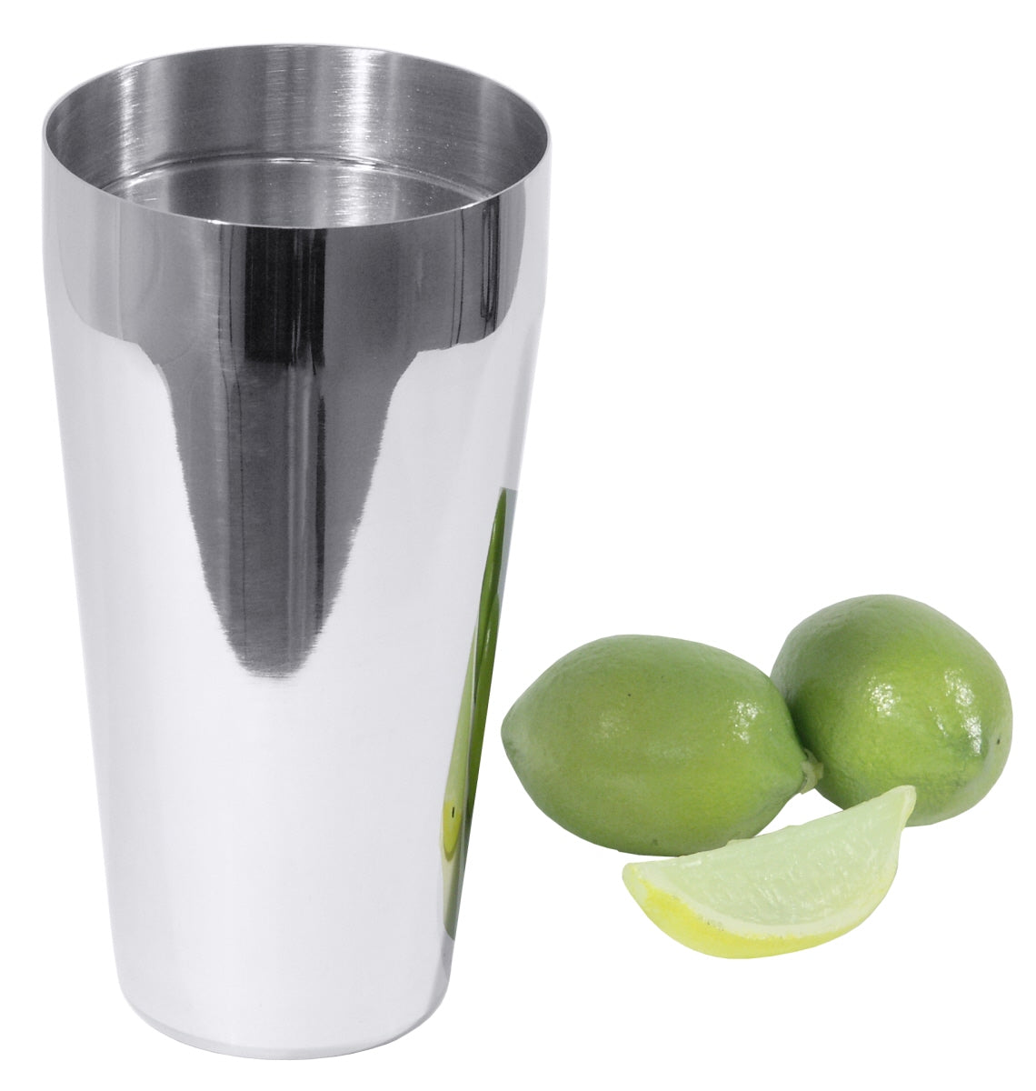 Boston Cocktailshaker, hochglänzendem Edelstahl, Größe wählbar