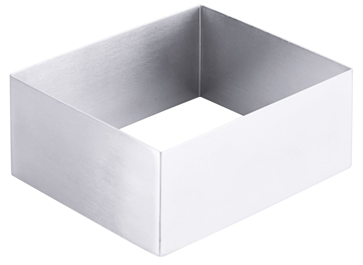 Schaumspeisenform, rechteckig, Edelstahl 18/10, Größe wählbar