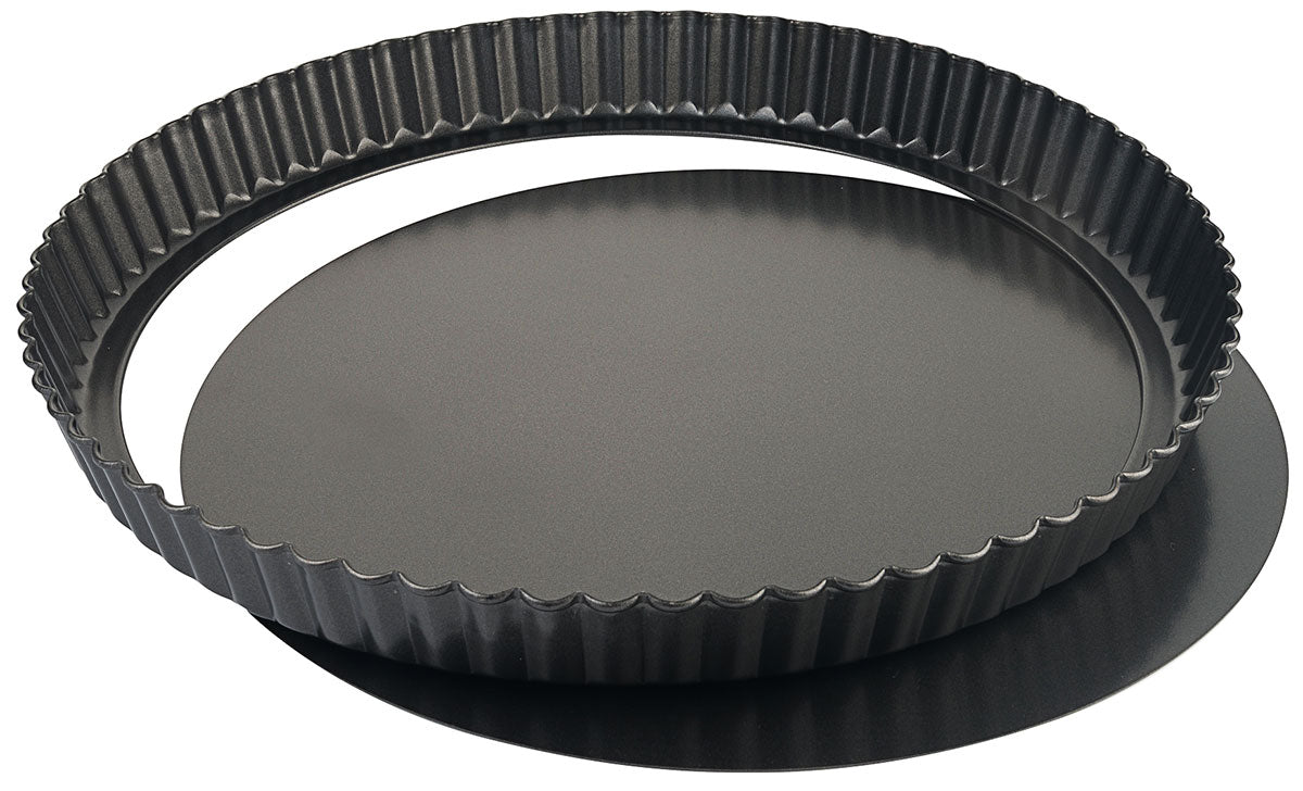 Quiche- /Tortenbodenform, PTFE antihaft-beschichtetem Stahlblech, Größe wählbar