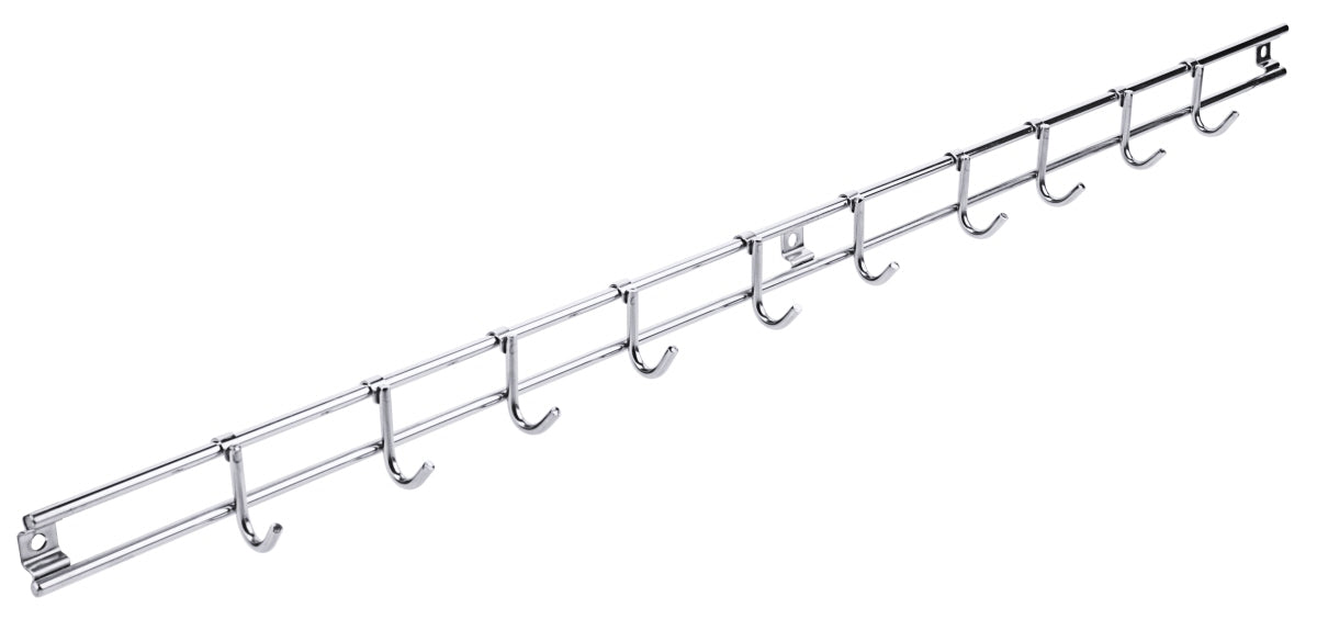 Hängeleiste mit 6 Haken, Edelstahl 18/10, Größe wählbar
