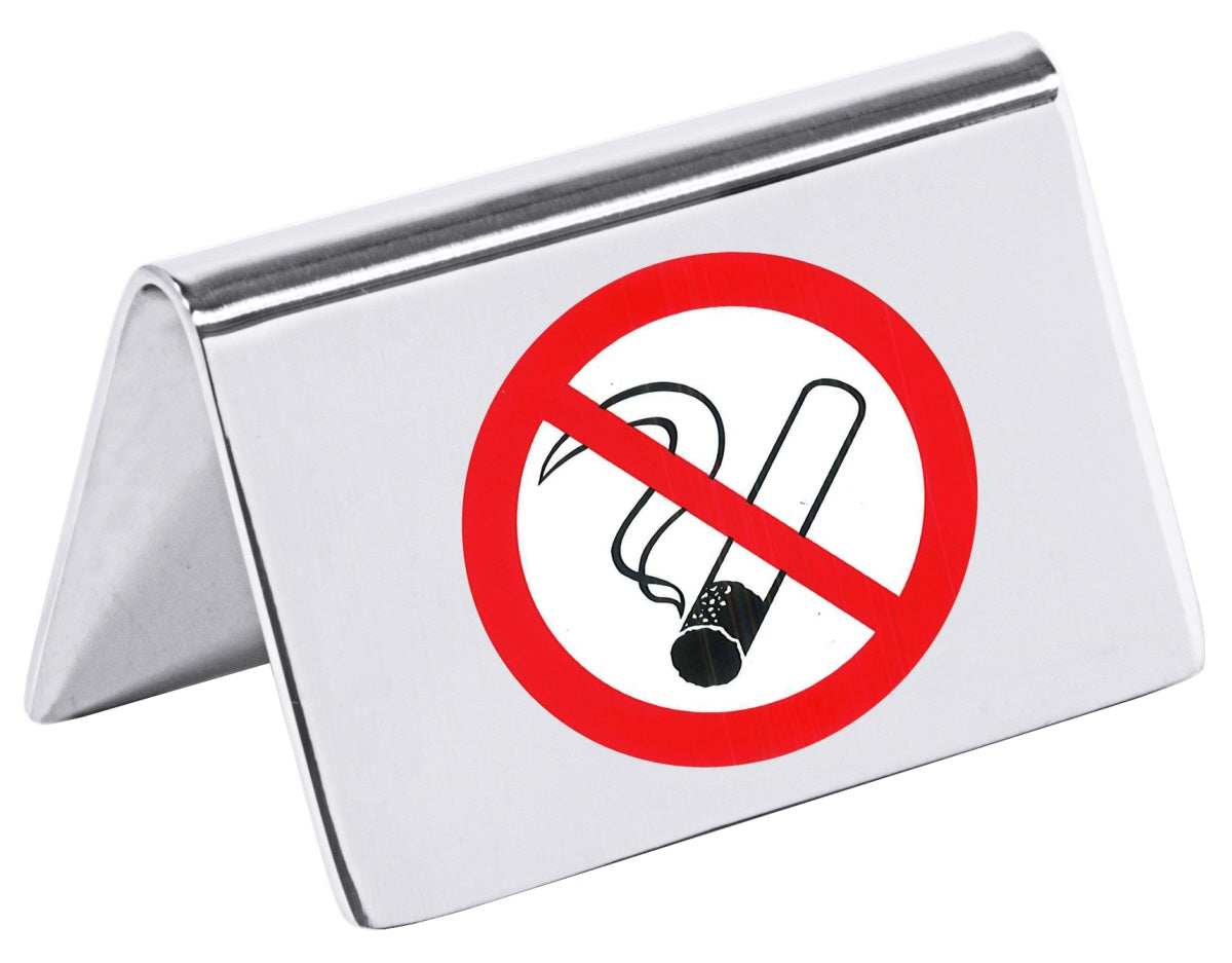 Nichtraucher-Aufsteller mit 3 cm Aufkleber "Nichtraucher".