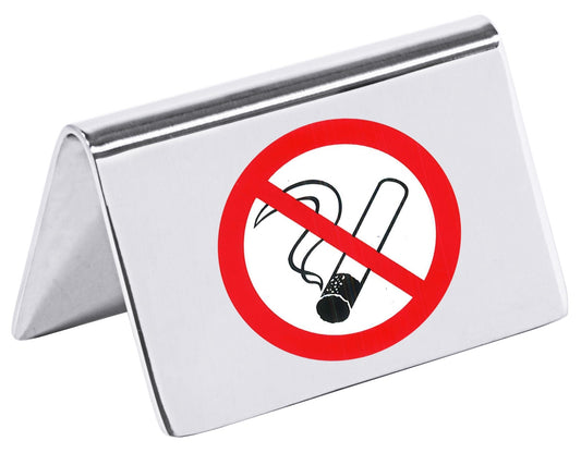 Nichtraucher-Aufsteller mit 3 cm Aufkleber "Nichtraucher".
