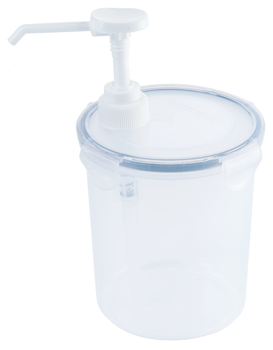 Dispenser, rund mit 5 ml Pumpe, Polypropylen, Größe wählbar
