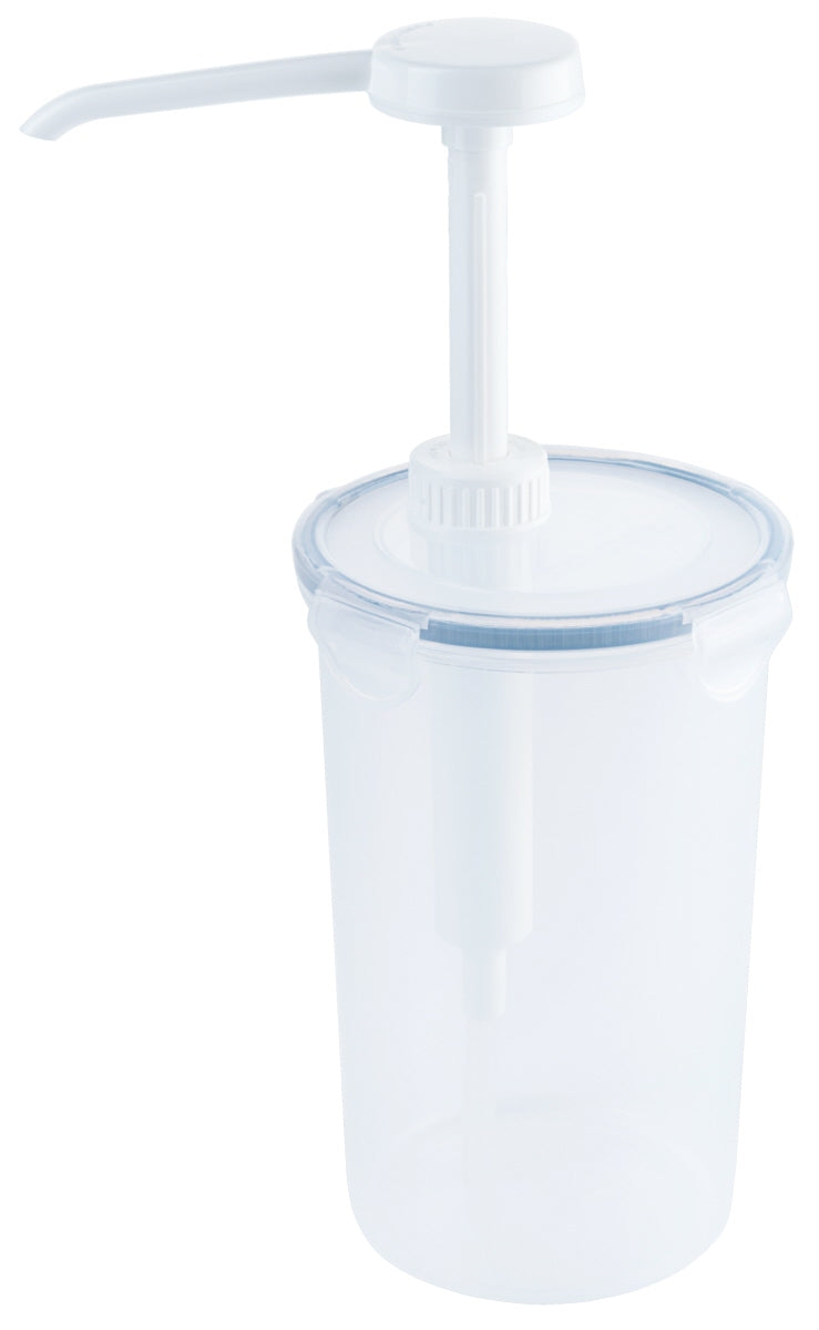 Dispenser, rund mit 5 ml Pumpe, Polypropylen, Größe wählbar