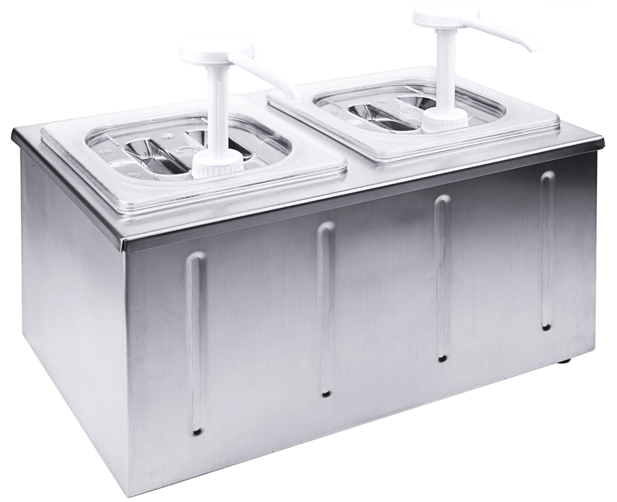 Saucendispenser mit Kühlung, Edelstahl, Größe wählbar