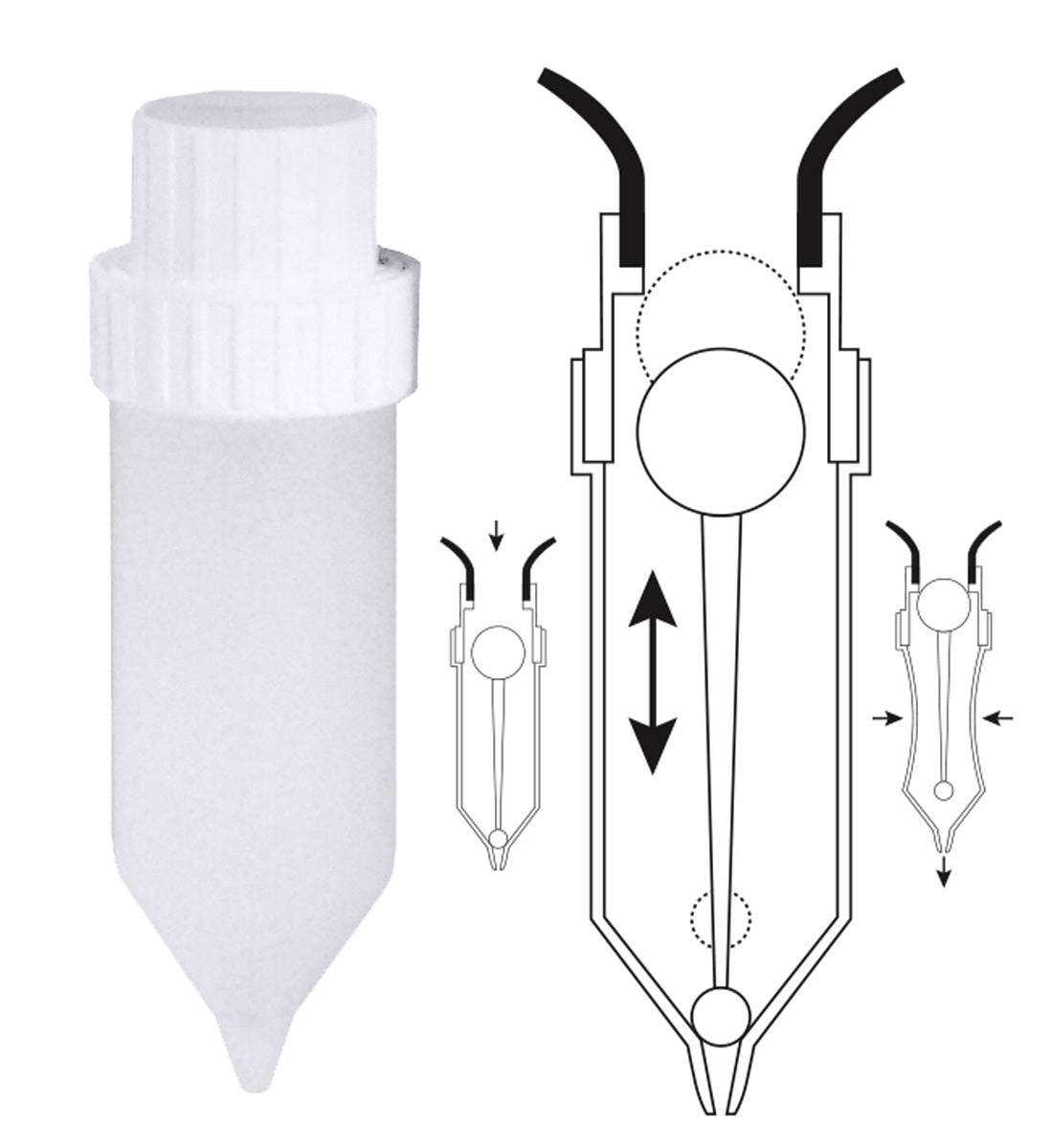 Dispensersystem 'Saucenkuh'®, Größe wählbar