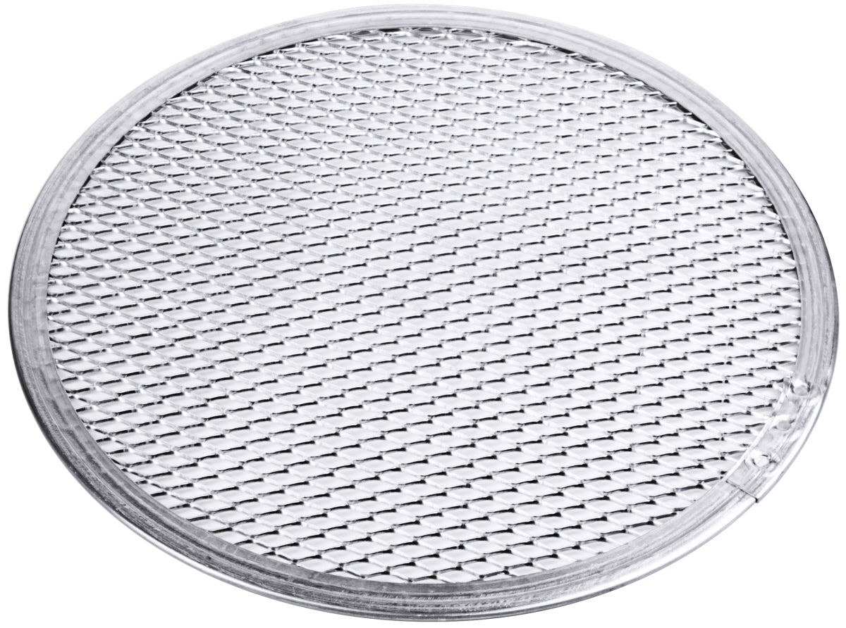 Pizza Screen/Gitter, rund, Aluminium-Streckmetall, Größe wählbar