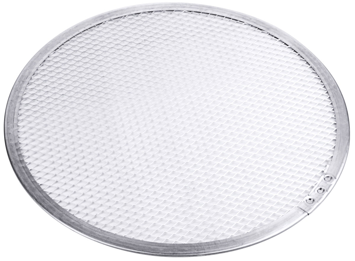 Pizza Screen/Gitter, rund, Aluminium-Streckmetall, Größe wählbar