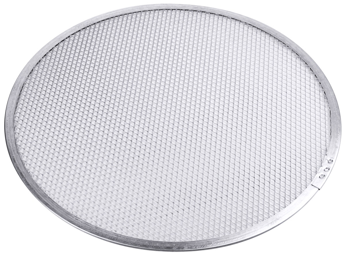 Pizza Screen/Gitter, rund, Aluminium-Streckmetall, Größe wählbar