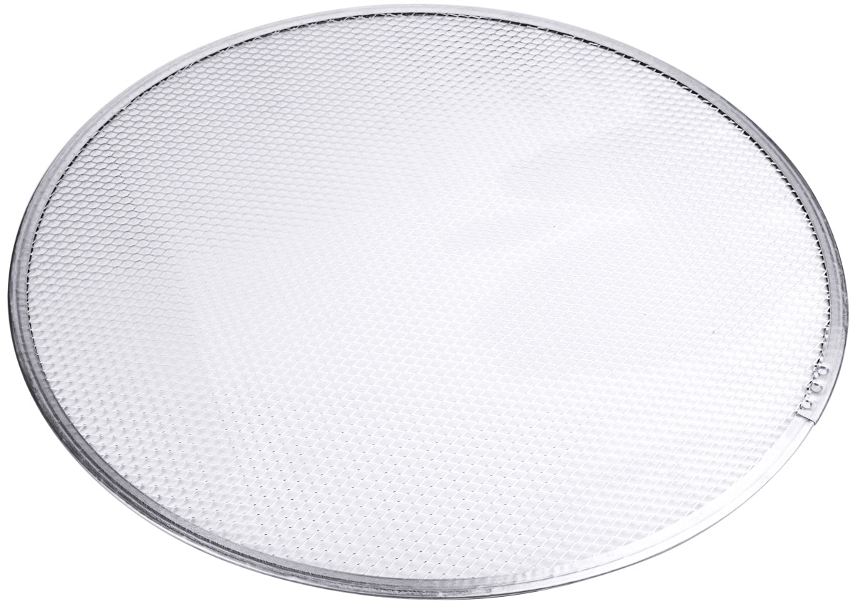 Pizza Screen/Gitter, rund, Aluminium-Streckmetall, Größe wählbar