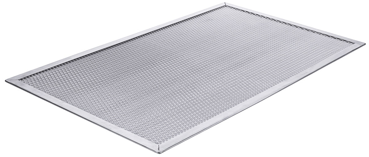 Pizza Screen, rechteckig, Aluminium-Streckmetall, Größe wählbar