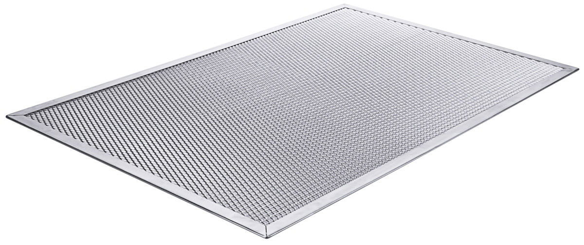 Pizza Screen, rechteckig, Aluminium-Streckmetall, Größe wählbar