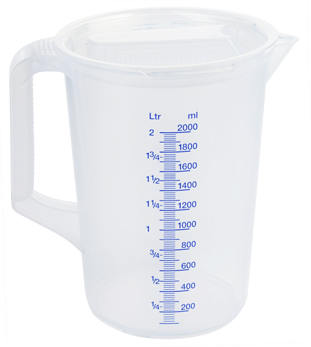 Messbecher mit Deckel, Polypropylen, Größe wählbar