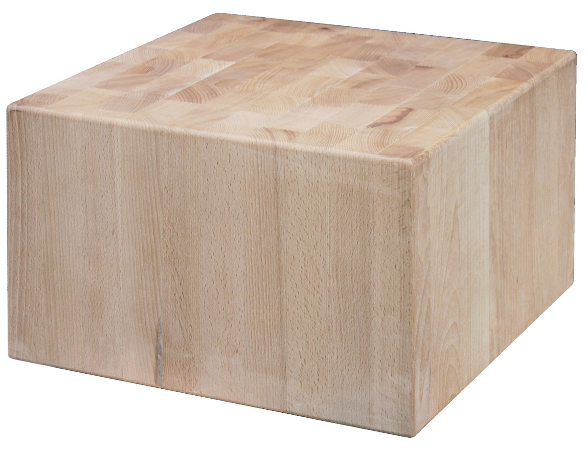 Hackblock aus Holz, Weißbuche, Größe wählbar
