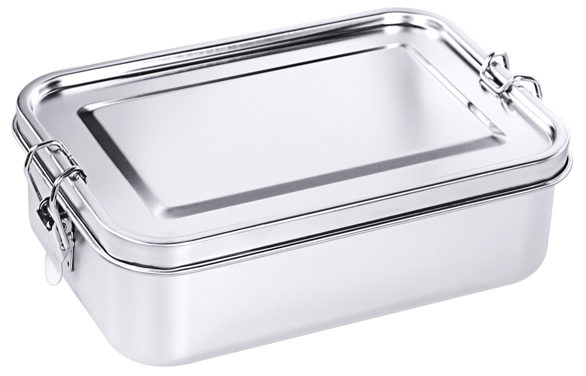 Lunch-Box, eckig, Edelstahl 18/10, Größe wählbar