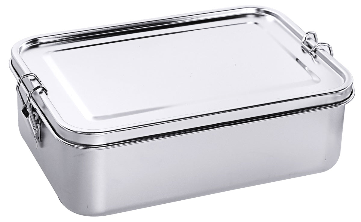 Lunch-Box, eckig, Edelstahl 18/10, Größe wählbar
