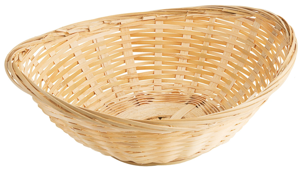 Brotkorb, oval, naturhellem Bambus, Größe wählbar
