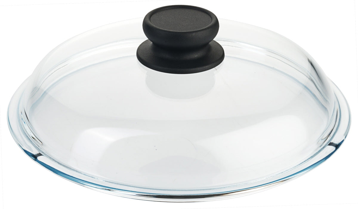 Glasdeckel, Aluminiumguss, Größe wählbar