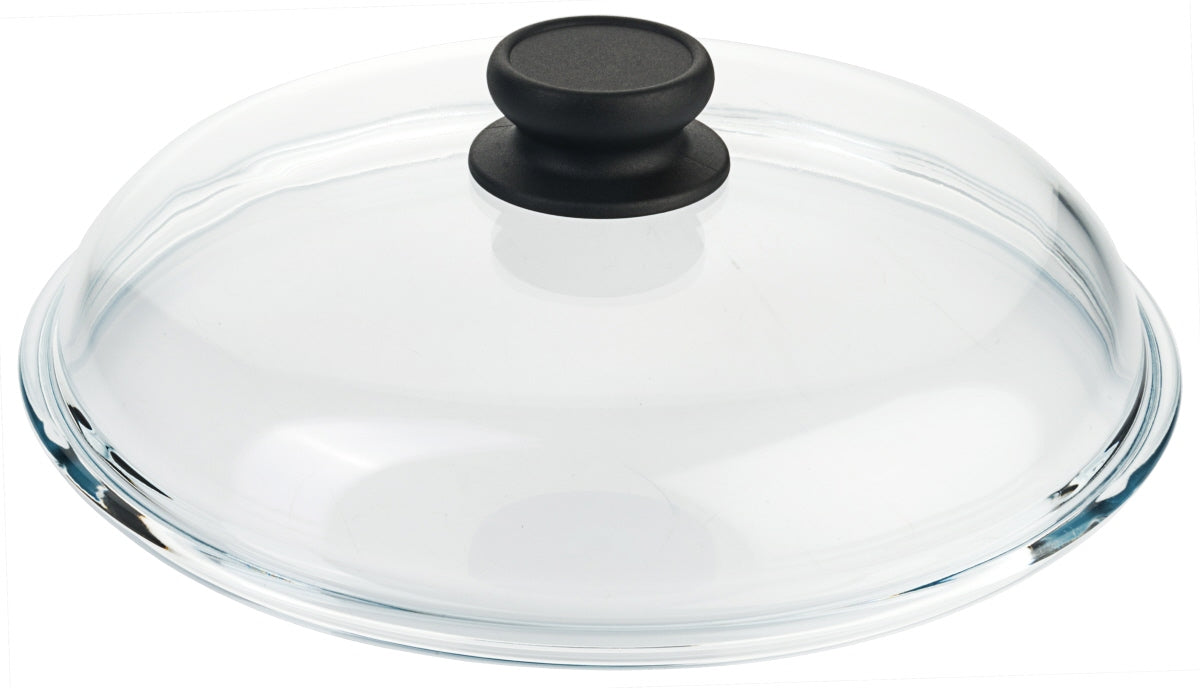 Glasdeckel, Aluminiumguss, Größe wählbar